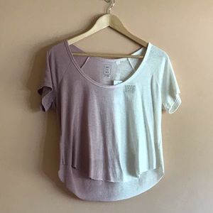 Pink and White Ombré Crop Top